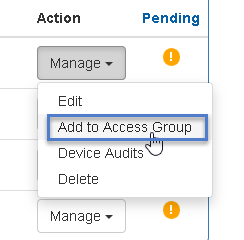 Add Locks to Access Group